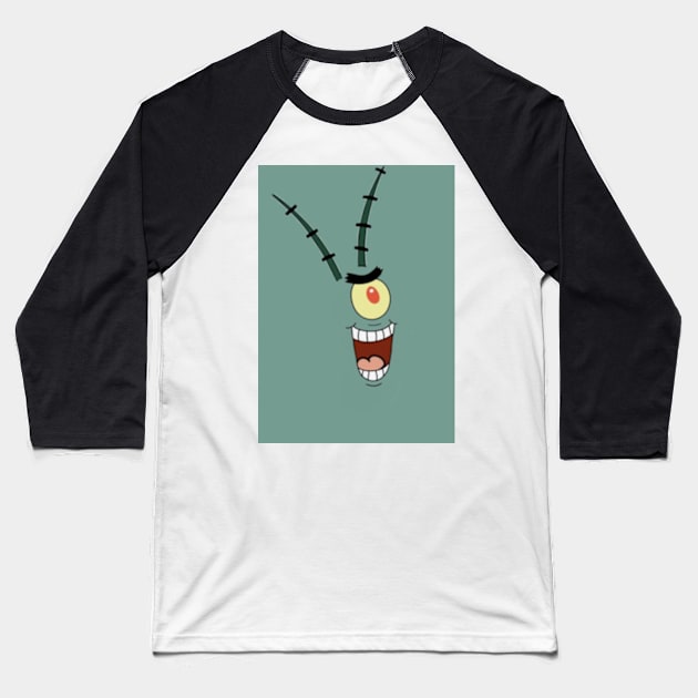 Plankton Baseball T-Shirt by ZoeBaruch